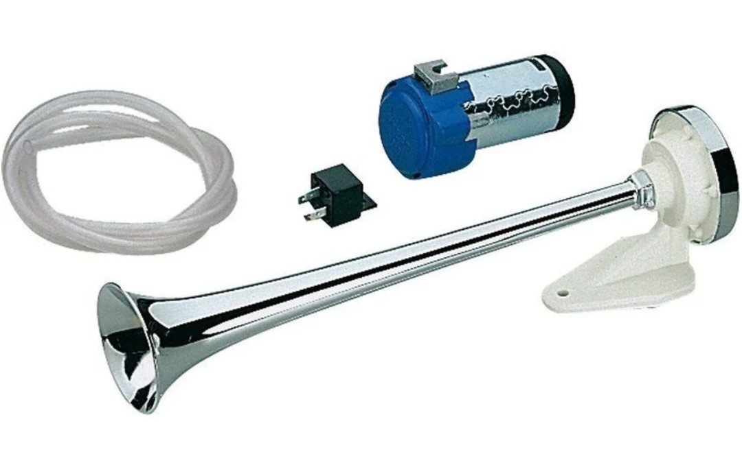 Marco MA1-C Pplastový chrómovaný klaksón 24V s kompresomrom